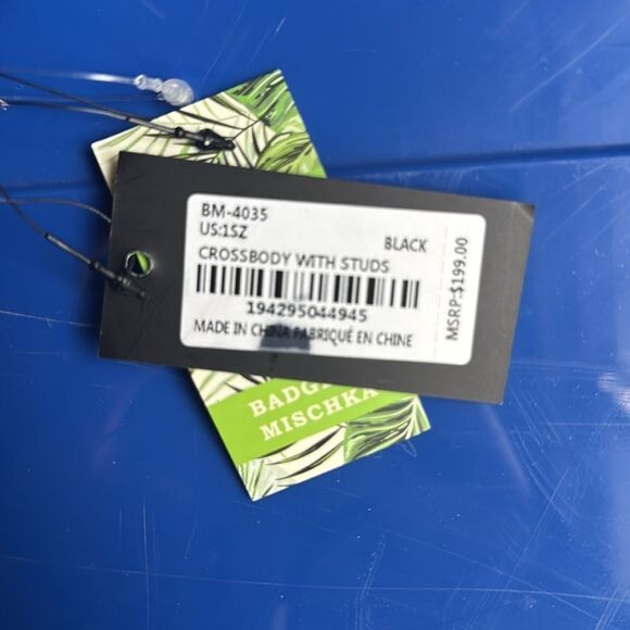 NWT Badgley Mischka Crossbody With Studs in Black - Picture 5 of 5